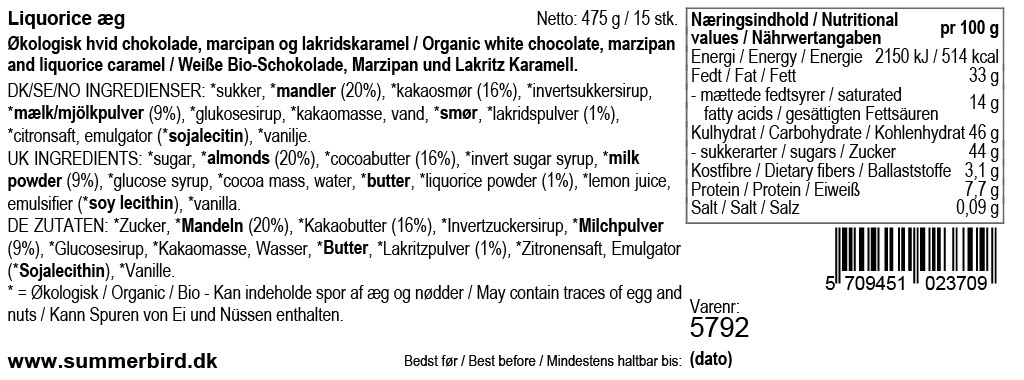 Se ingredienser - Liquorice