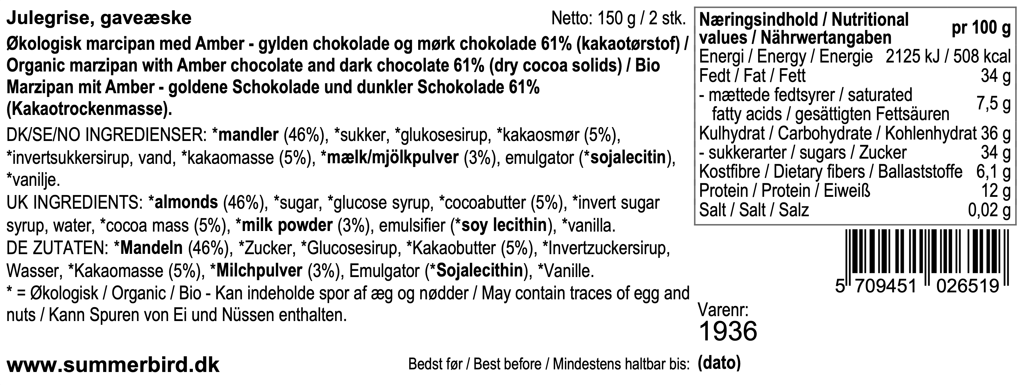 Se ingredienser - Julegrise
