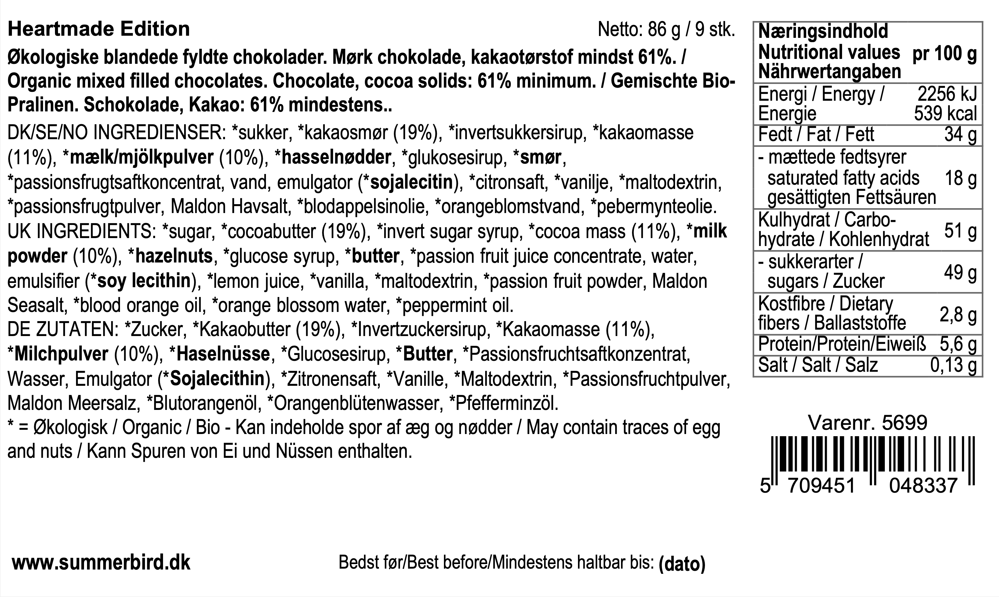 Inhaltsstoffe sehen - Heartmade Edition