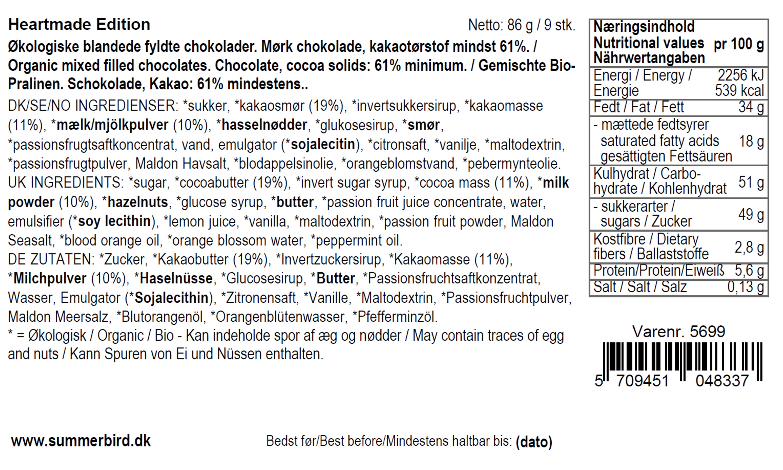 Se ingrediensene - Heartmade Edition