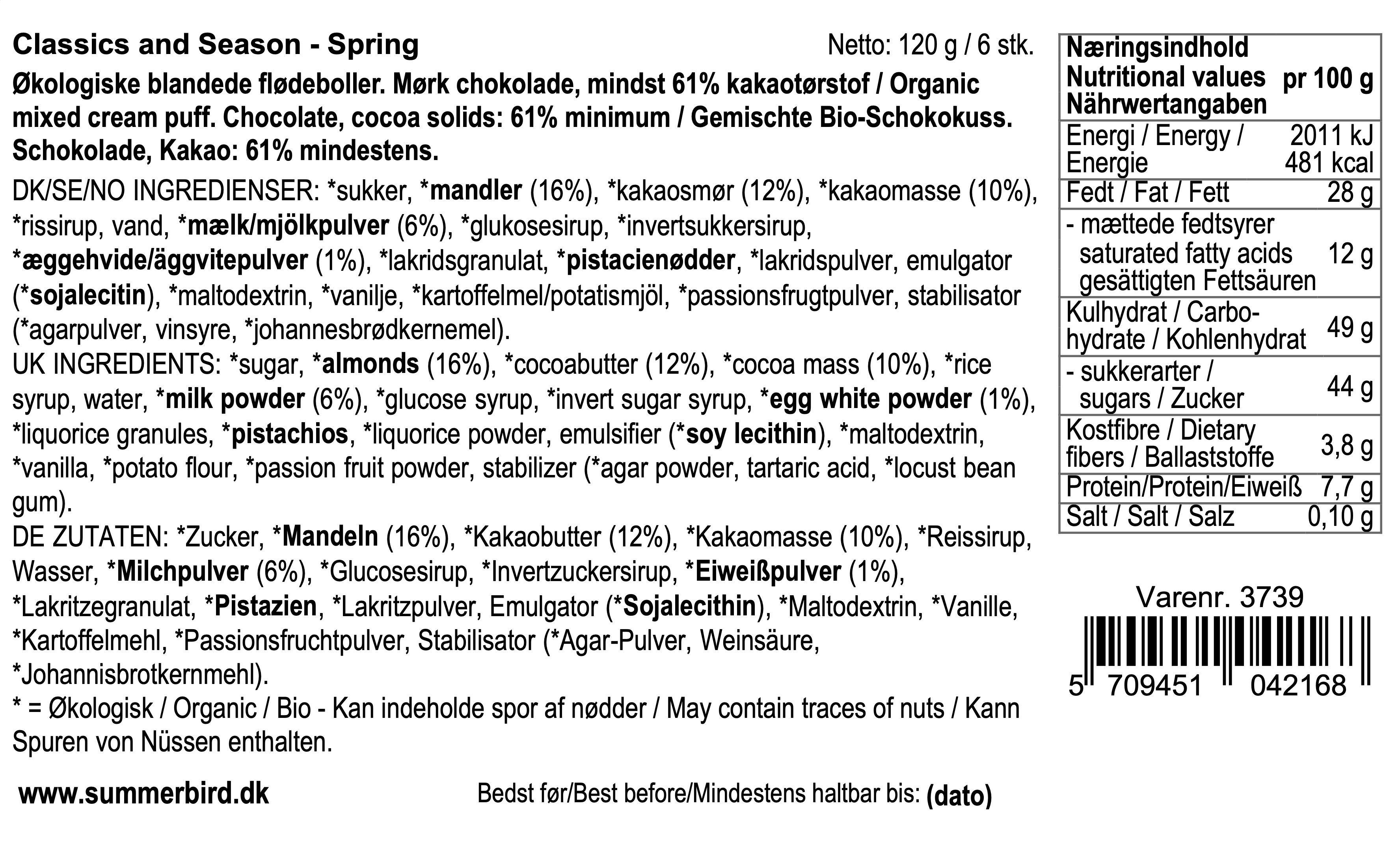 Se ingrediensene - Mini Season Spring