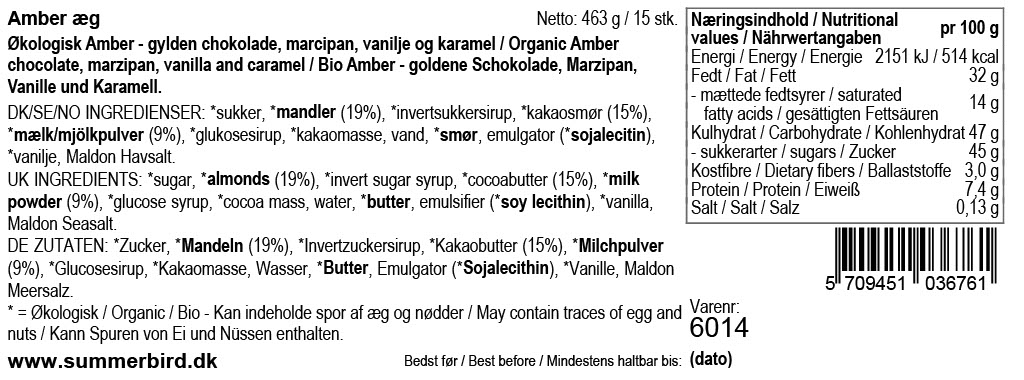 Se ingredienser - Amber