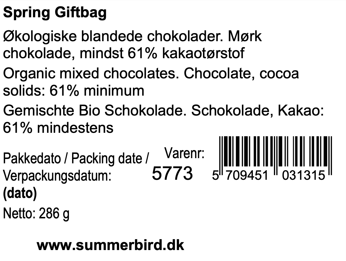 Se ingredienser - Spring Gift Bag