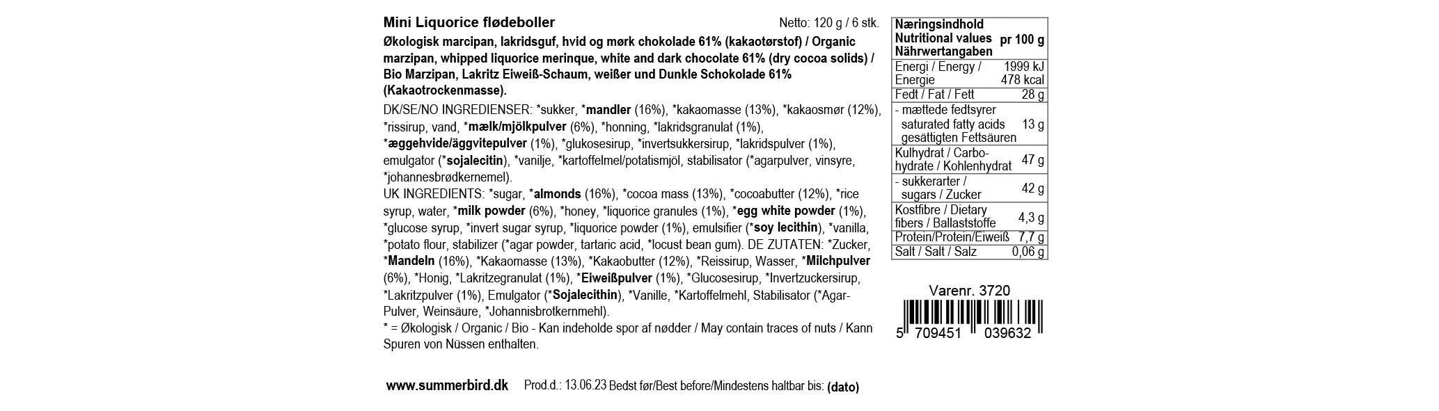 Se ingredienser - Mini Liquorice