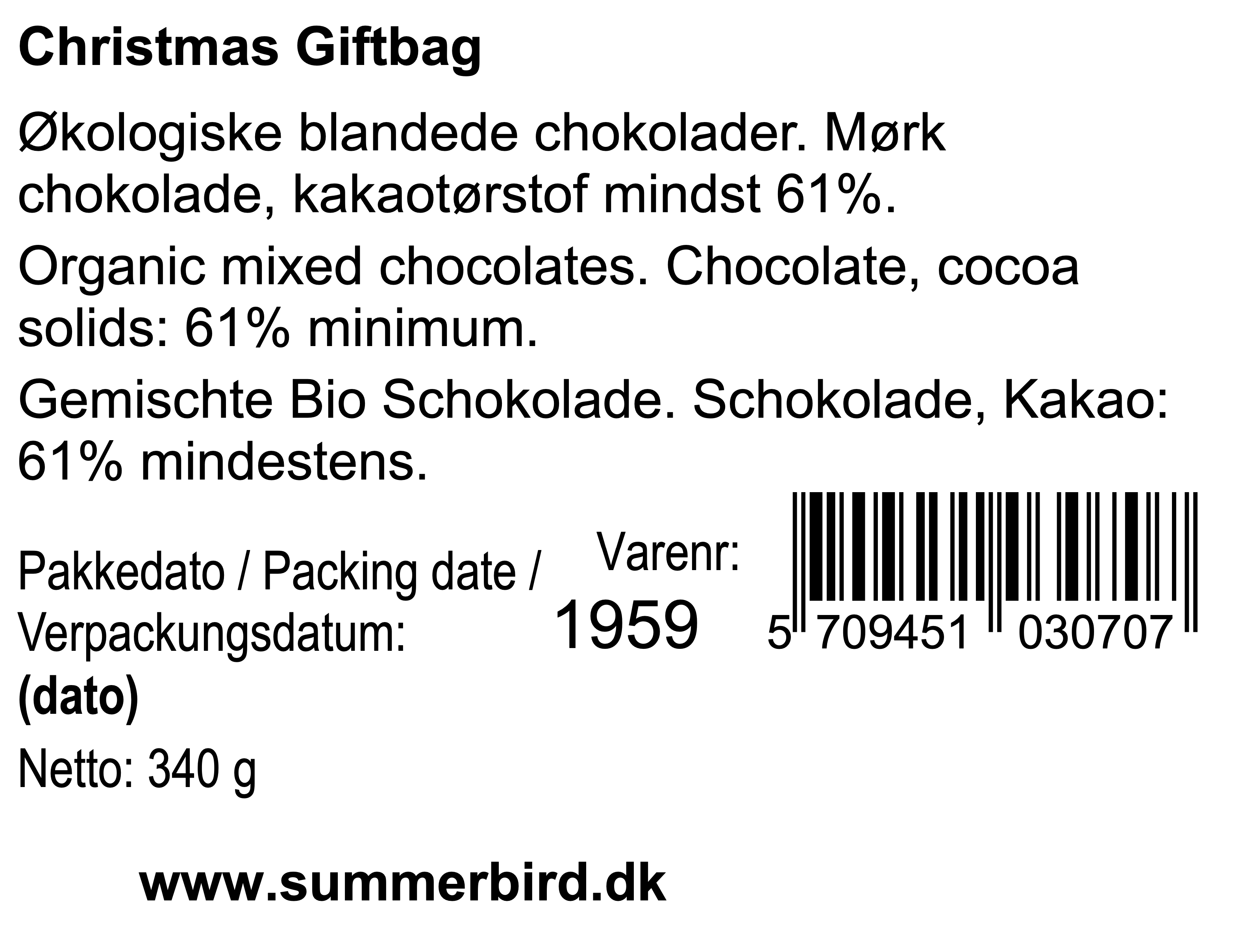 Inhaltsstoffe sehen - Christmas Gift Bag